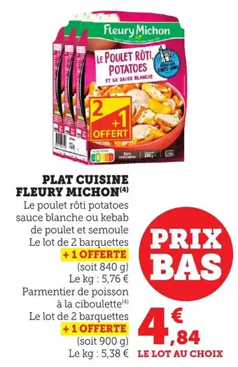Bi1 Plat cuisine fleury michon offre
