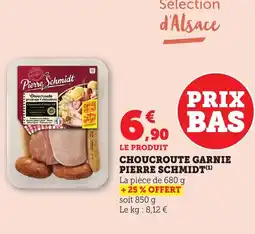 Bi1 Choucroute garnie pierre schmidt offre