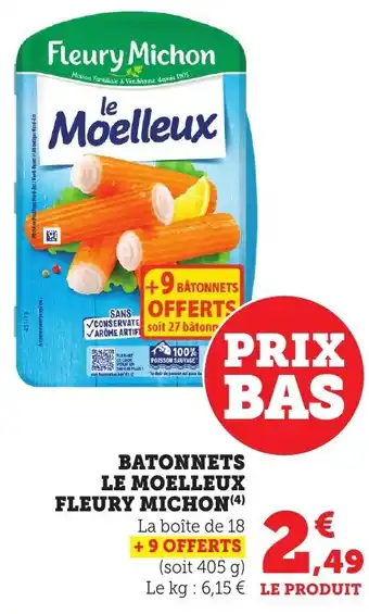 Bi1 Batonnets le moelleux fleury michon offre