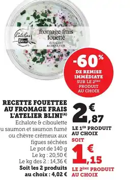 Bi1 Recette fouettee au fromage frais l'atelier blini offre