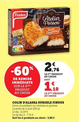 Bi1 Colin d'alaska surgele findus offre