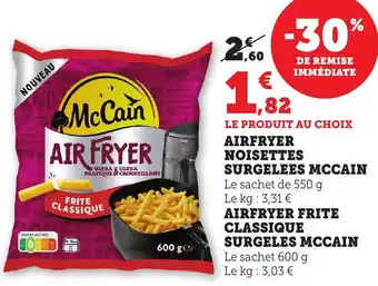 Bi1 Airfryer noisettes surgelees mccain offre
