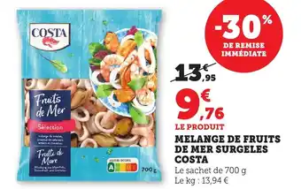 Bi1 Melange de fruits de mer surgeles costa offre