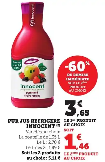 Bi1 Pur jus refrigere innocent offre
