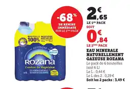 Bi1 Eau minerale naturellement gazeuse rozana offre