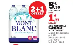 Bi1 Eau minerale naturelle mont blanc offre