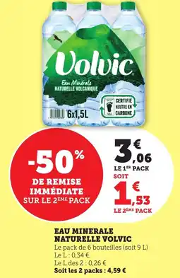 Bi1 Eau minerale naturelle volvic offre