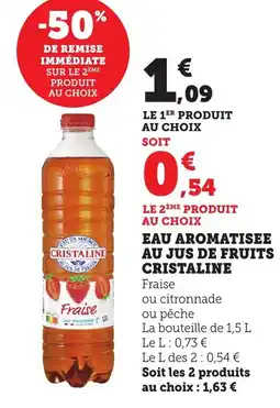 Bi1 Eau aromatisee au jus de fruits cristaline offre