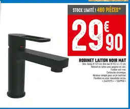 Brico Cash Robinet Laiton Noir Mat offre