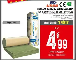 Batkor URSA Rouleau laine de verre Essentia offre