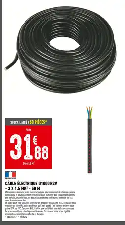 Batkor Câble électrique U1000 R2V offre
