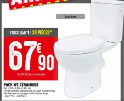 Batkor Pack WC Céramique offre