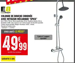 Batkor EsseBagno Colonne de douche chromée avec mitigeur mécanique 'Epice' offre