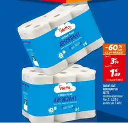 Netto Netto Essuie-tout absorbant x 6 offre