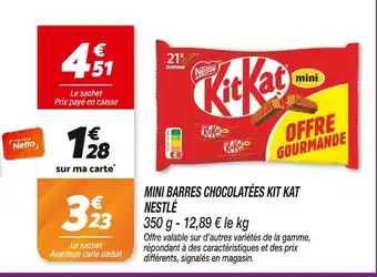 Netto NESTLÉ Mini barres chocolatées Kit Kat offre