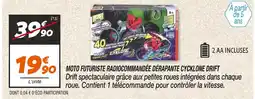 Netto Moto futuriste radiocommandée dérapante Cyclone Drift offre