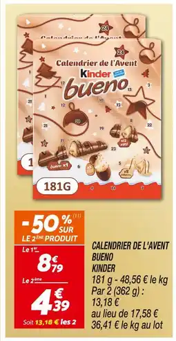 Netto Kinder Calendrier de l'Avent Bueno offre