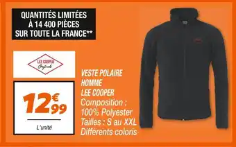 Netto Lee Cooper Veste polaire homme offre