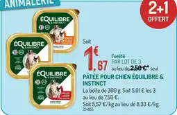 Botanic EQUILIBRE ET INSTINCT Pâtée pour chien offre