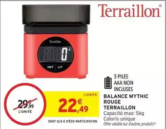 Intermarché Hyper Terraillon - balance mythic rouge offre