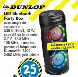 TEDi Dunlop - led bluetooth party box offre