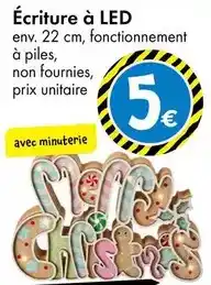 TEDi Écriture à led offre