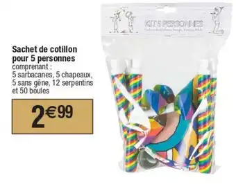 Cora x Carrefour Sachet de cotillon pour 5 personnes offre