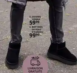 Ulla Popken Bottines en peau d'agneau offre