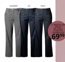 Ulla Popken Pantalon monv en tissu stretch offre