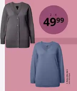 Ulla Popken Pull caffe en lonchas offre