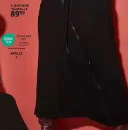 Ulla Popken Jupe midi en maille offre