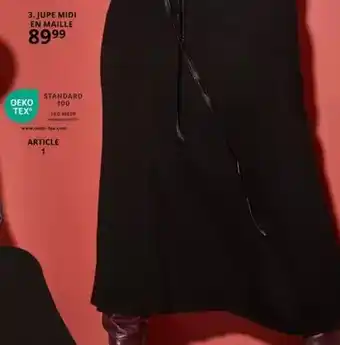 Ulla Popken Jupe midi en maille offre