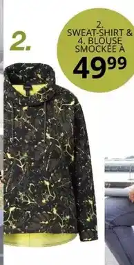 Ulla Popken Sweat-sh 4. bloo smocki offre