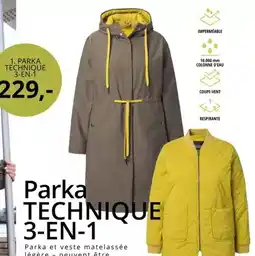 Ulla Popken Parka technique 3-en-1 offre