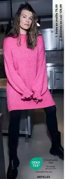 Ulla Popken Robe en maille offre