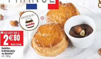 Cora x Carrefour Galettes individuelles au nutella offre