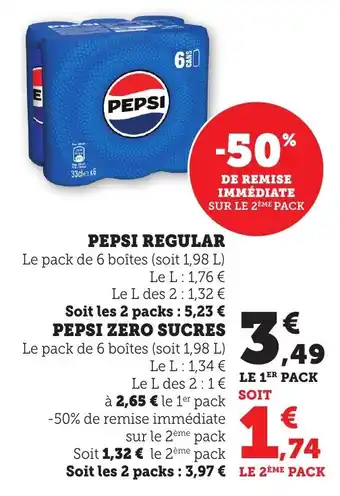 Bi1 Pepsi regular offre