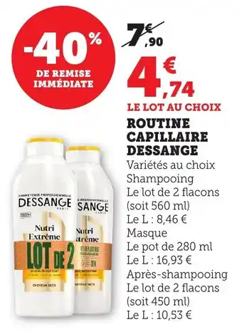 Bi1 Routine capillaire dessange offre