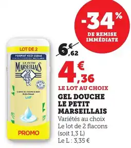 Bi1 Gel douche le petit marseillais offre