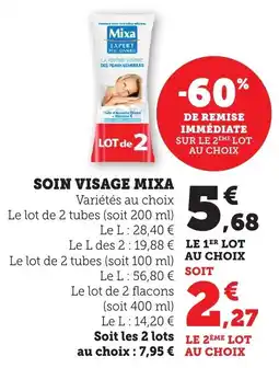 Bi1 Soin visage mixa offre