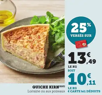 Bi1 Quiche kirn offre