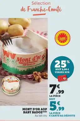 Bi1 Mont d'or aop baby badoz offre