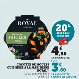 Bi1 Cocotte de moules cuisinees a la mariniere royal offre