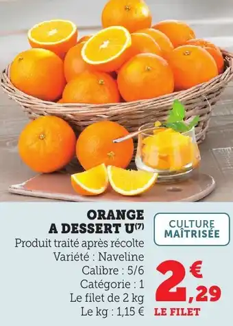 Bi1 Orange a dessert u offre