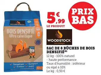 Bi1 Sac de 8 bûches de bois densifié offre