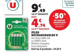 Bi1 Piles rechargeables u offre