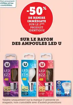 Bi1 Sur le rayon des ampoules led u offre