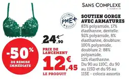 Bi1 Soutien gorge avec armatures offre