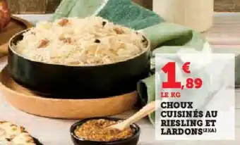 Hyper U Choux cuisinés au riesling et lardons offre