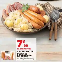 Hyper U Choucroute pommes de terre offre